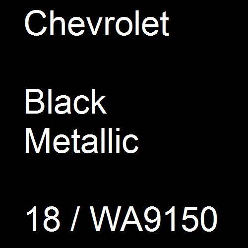 Chevrolet, Black Metallic, 18 / WA9150.